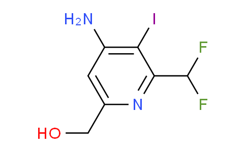 4-Amino-2-(difluoromethyl)-3-iodopyridine-6-methanol
