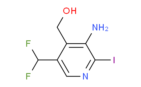 3-Amino-5-(difluoromethyl)-2-iodopyridine-4-methanol