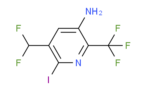 AM131685 | 1806818-90-5 | 3-Amino-5-(difluoromethyl)-6-iodo-2-(trifluoromethyl)pyridine
