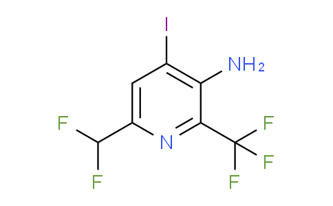 3-Amino-6-(difluoromethyl)-4-iodo-2-(trifluoromethyl)pyridine