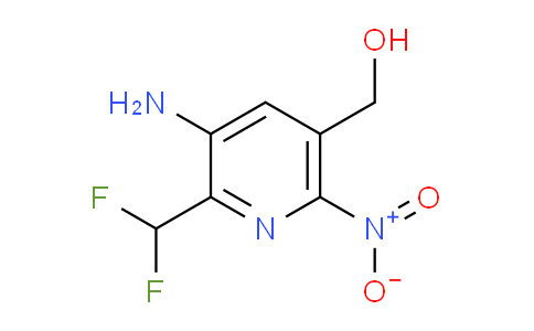 3-Amino-2-(difluoromethyl)-6-nitropyridine-5-methanol