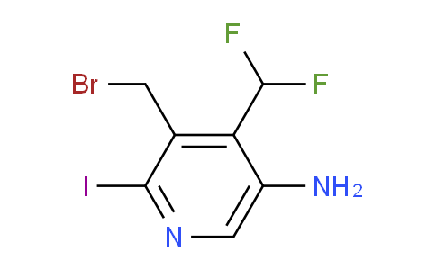 5-Amino-3-(bromomethyl)-4-(difluoromethyl)-2-iodopyridine