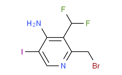 4-Amino-2-(bromomethyl)-3-(difluoromethyl)-5-iodopyridine