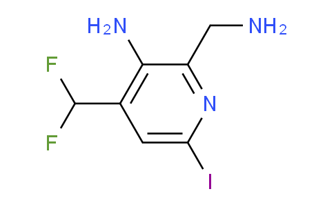 3-Amino-2-(aminomethyl)-4-(difluoromethyl)-6-iodopyridine