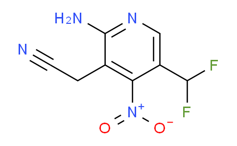 2-Amino-5-(difluoromethyl)-4-nitropyridine-3-acetonitrile