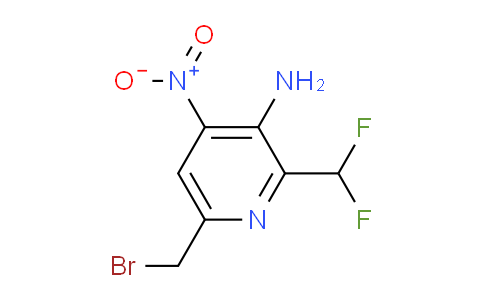 3-Amino-6-(bromomethyl)-2-(difluoromethyl)-4-nitropyridine