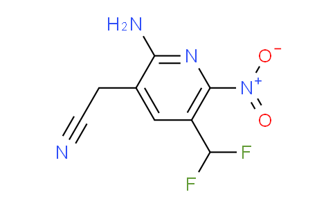 2-Amino-5-(difluoromethyl)-6-nitropyridine-3-acetonitrile