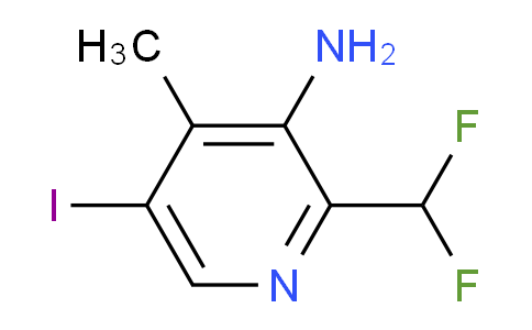 3-Amino-2-(difluoromethyl)-5-iodo-4-methylpyridine