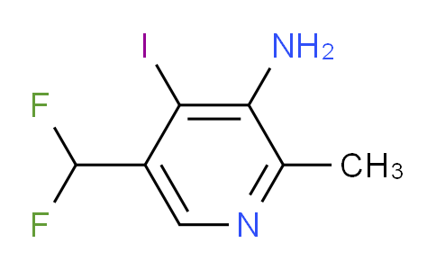 3-Amino-5-(difluoromethyl)-4-iodo-2-methylpyridine