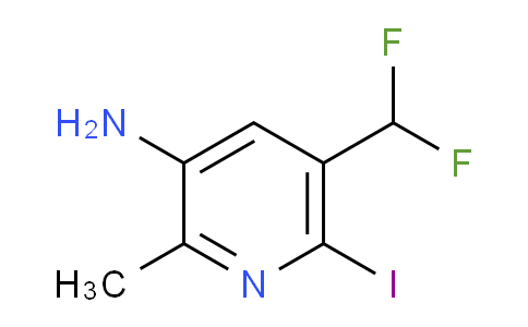 3-Amino-5-(difluoromethyl)-6-iodo-2-methylpyridine
