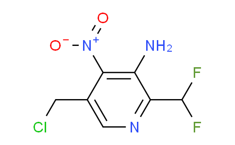 3-Amino-5-(chloromethyl)-2-(difluoromethyl)-4-nitropyridine