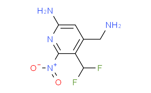 6-Amino-4-(aminomethyl)-3-(difluoromethyl)-2-nitropyridine