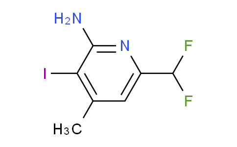2-Amino-6-(difluoromethyl)-3-iodo-4-methylpyridine
