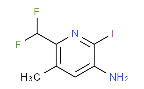 3-Amino-6-(difluoromethyl)-2-iodo-5-methylpyridine