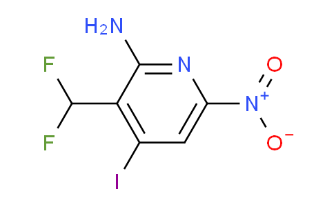 2-Amino-3-(difluoromethyl)-4-iodo-6-nitropyridine