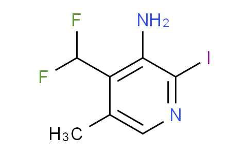 3-Amino-4-(difluoromethyl)-2-iodo-5-methylpyridine