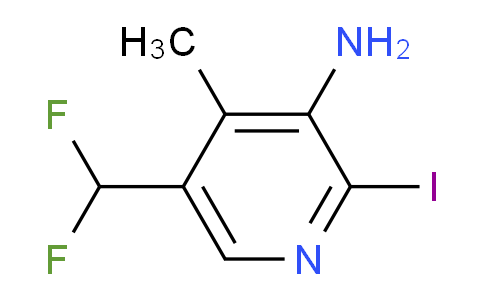 3-Amino-5-(difluoromethyl)-2-iodo-4-methylpyridine