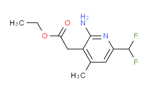 AM131986 | 1805142-60-2 | Ethyl 2-amino-6-(difluoromethyl)-4-methylpyridine-3-acetate