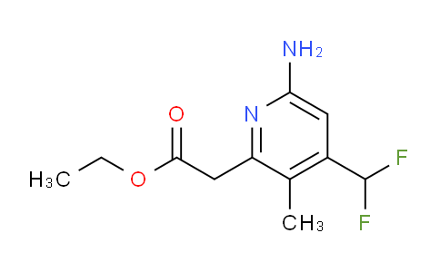 AM132011 | 1805221-57-1 | Ethyl 6-amino-4-(difluoromethyl)-3-methylpyridine-2-acetate