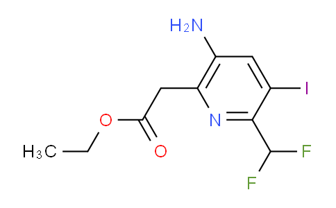 AM132079 | 1806824-36-1 | Ethyl 5-amino-2-(difluoromethyl)-3-iodopyridine-6-acetate