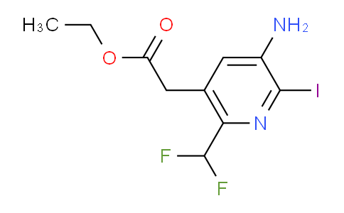AM132082 | 1805969-97-4 | Ethyl 3-amino-6-(difluoromethyl)-2-iodopyridine-5-acetate