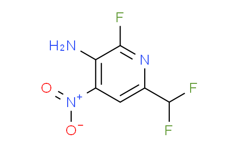 3-Amino-6-(difluoromethyl)-2-fluoro-4-nitropyridine