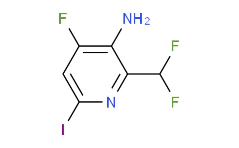 3-Amino-2-(difluoromethyl)-4-fluoro-6-iodopyridine