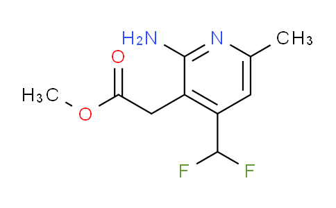 Methyl 2-amino-4-(difluoromethyl)-6-methylpyridine-3-acetate