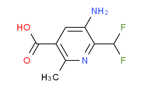 3-Amino-2-(difluoromethyl)-6-methylpyridine-5-carboxylic acid