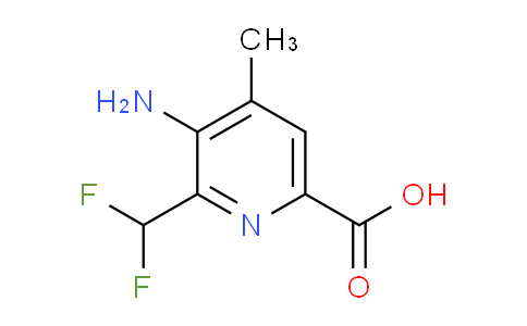 AM132169 | 1806827-90-6 | 3-Amino-2-(difluoromethyl)-4-methylpyridine-6-carboxylic acid