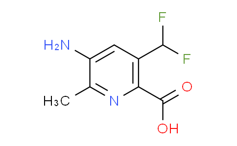 AM132178 | 1806900-79-7 | 3-Amino-5-(difluoromethyl)-2-methylpyridine-6-carboxylic acid