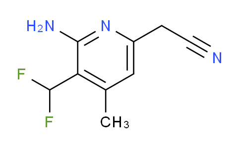 2-Amino-3-(difluoromethyl)-4-methylpyridine-6-acetonitrile