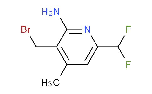 2-Amino-3-(bromomethyl)-6-(difluoromethyl)-4-methylpyridine