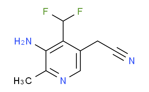 3-Amino-4-(difluoromethyl)-2-methylpyridine-5-acetonitrile