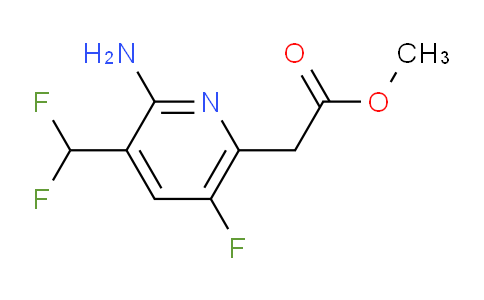 Methyl 2-amino-3-(difluoromethyl)-5-fluoropyridine-6-acetate