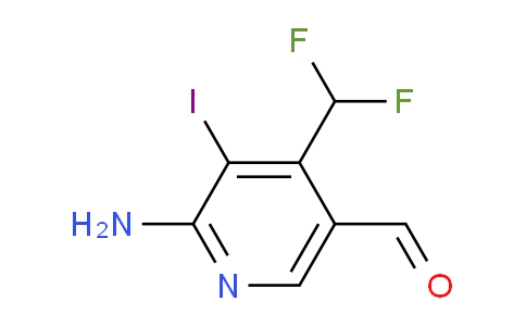 AM132287 | 1804922-85-7 | 2-Amino-4-(difluoromethyl)-3-iodopyridine-5-carboxaldehyde