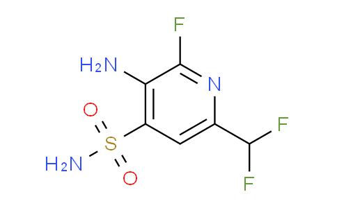 3-Amino-6-(difluoromethyl)-2-fluoropyridine-4-sulfonamide