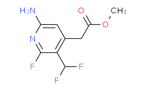 Methyl 6-amino-3-(difluoromethyl)-2-fluoropyridine-4-acetate