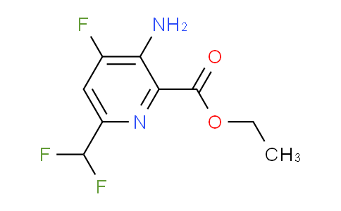 AM132416 | 1803699-27-5 | Ethyl 3-amino-6-(difluoromethyl)-4-fluoropyridine-2-carboxylate