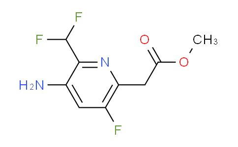 Methyl 3-amino-2-(difluoromethyl)-5-fluoropyridine-6-acetate