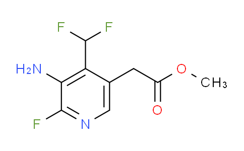 Methyl 3-amino-4-(difluoromethyl)-2-fluoropyridine-5-acetate