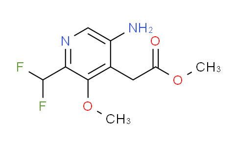 Methyl 5-amino-2-(difluoromethyl)-3-methoxypyridine-4-acetate