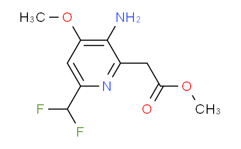 Methyl 3-amino-6-(difluoromethyl)-4-methoxypyridine-2-acetate