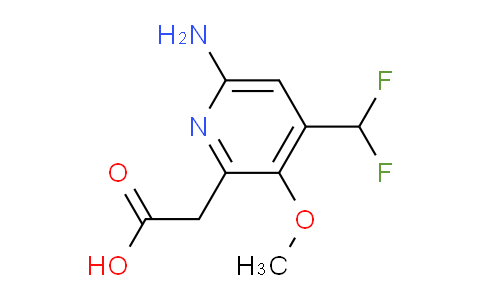 AM132513 | 1805985-34-5 | 6-Amino-4-(difluoromethyl)-3-methoxypyridine-2-acetic acid