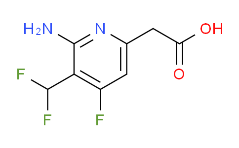 2-Amino-3-(difluoromethyl)-4-fluoropyridine-6-acetic acid