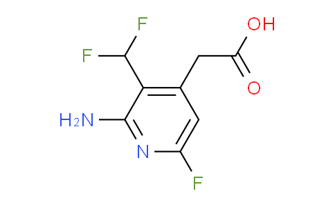 2-Amino-3-(difluoromethyl)-6-fluoropyridine-4-acetic acid
