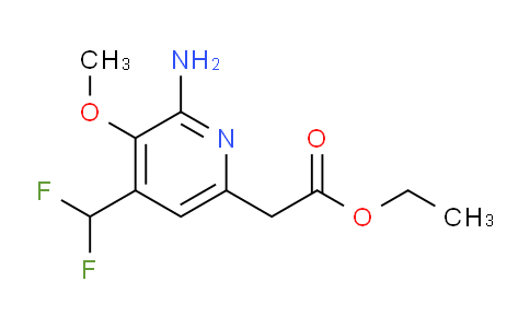AM132547 | 1806799-76-7 | Ethyl 2-amino-4-(difluoromethyl)-3-methoxypyridine-6-acetate