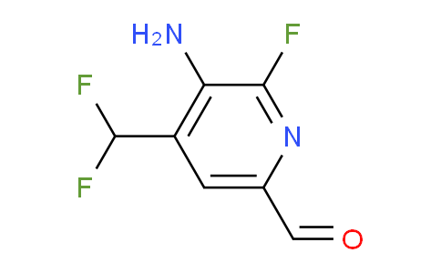 3-Amino-4-(difluoromethyl)-2-fluoropyridine-6-carboxaldehyde