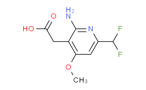 2-Amino-6-(difluoromethyl)-4-methoxypyridine-3-acetic acid
