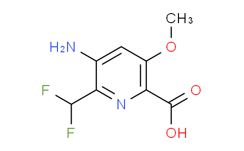 AM132638 | 1805371-31-6 | 3-Amino-2-(difluoromethyl)-5-methoxypyridine-6-carboxylic acid